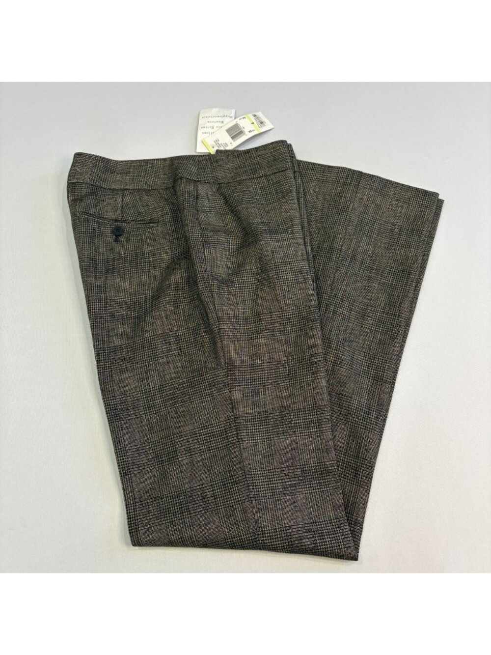 Anne Klein Womens Plaid Stretch Dress Pants Size 4